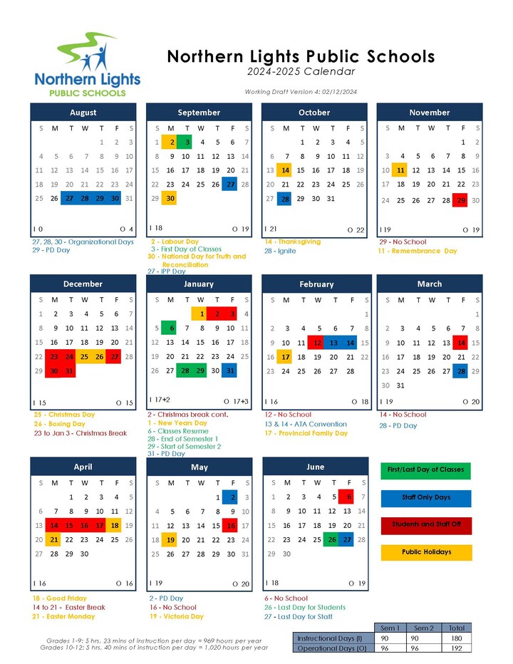 2024-2025 School Calendar Approved